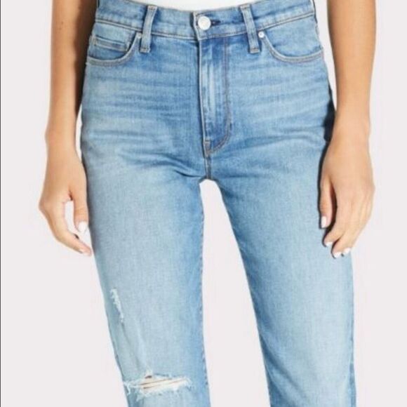 Hudson Barbara high rise straight jeans size 26 - Picture 2 of 13